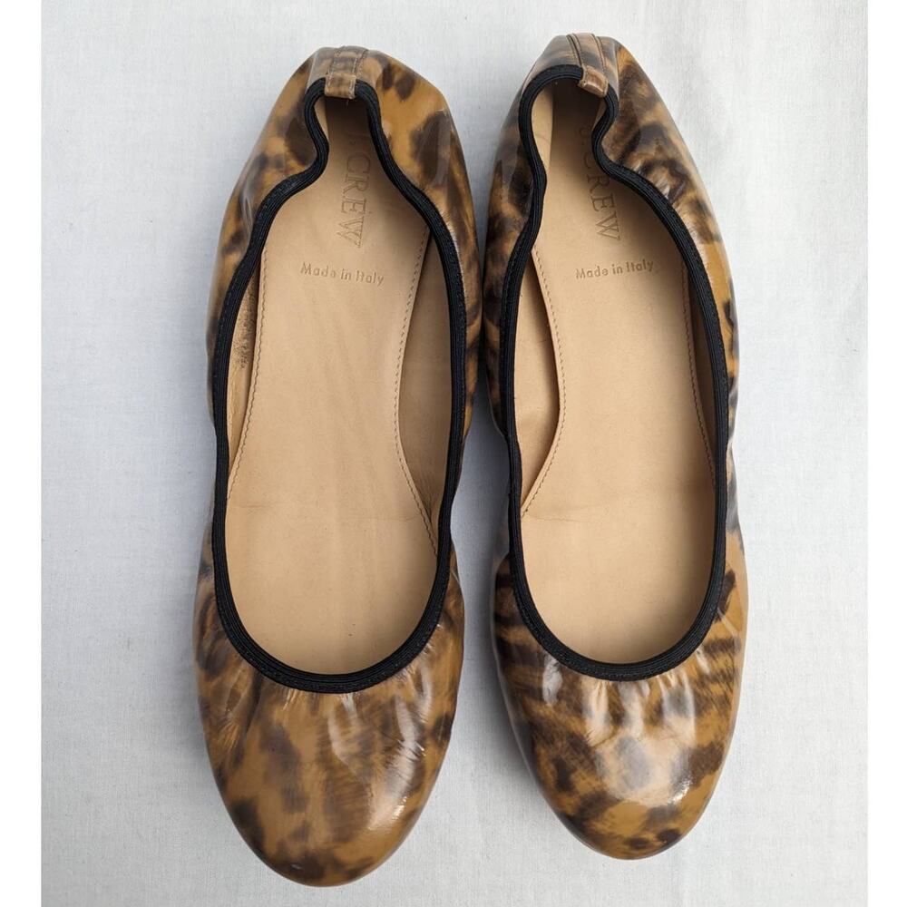 J. Crew Flats Size 8.5 Lula Leopard Ballet Business Casual Office Professional
